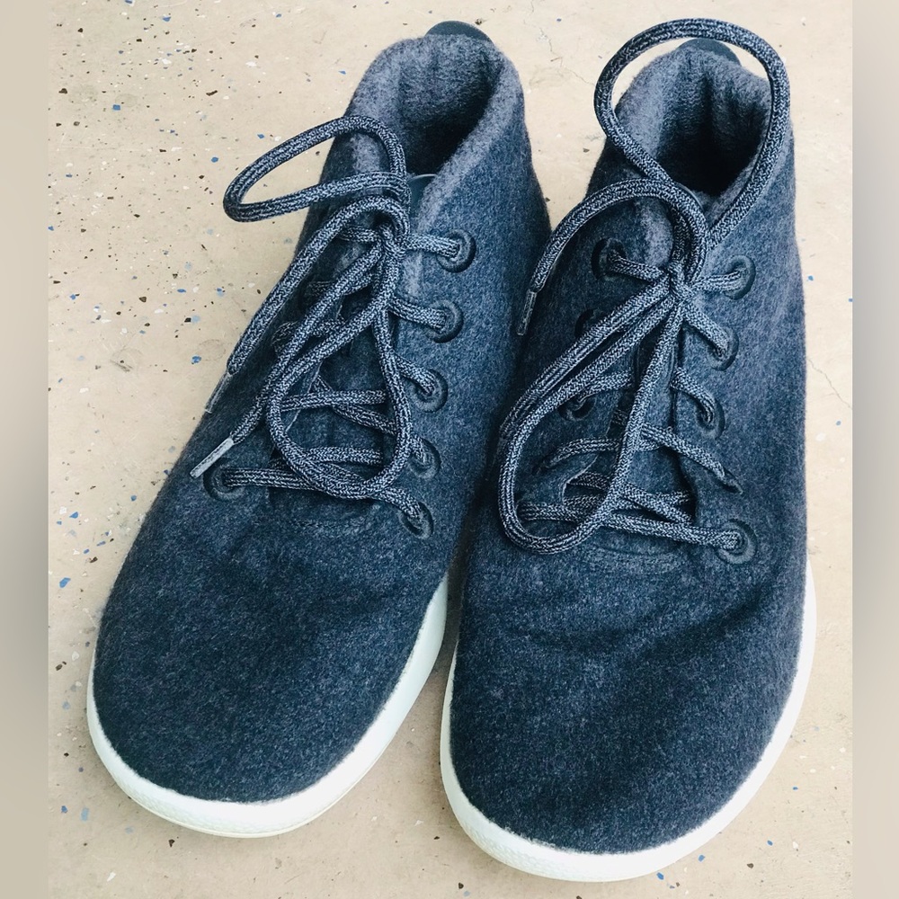 ALLBIRDS MIZZLE High Top Wool (Gray) Sneakers 0619 NV1